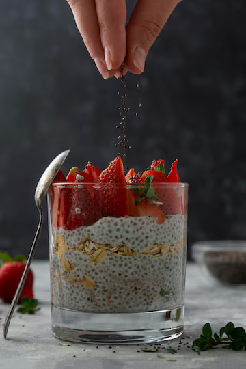 Chia Seeds Pudding for kids 