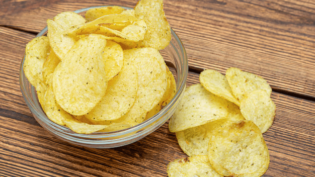 Potato Chips- Food to Avoid for Healthy Teeth